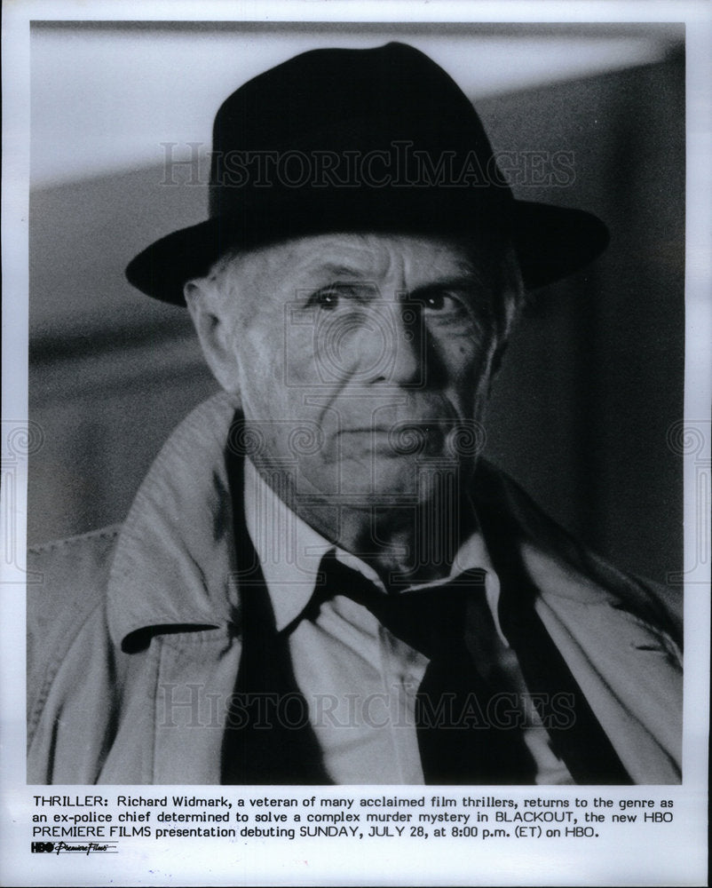 1996 Press Photo Richard Widmark HBO&#39;s &quot;Blackout&quot; - Historic Images