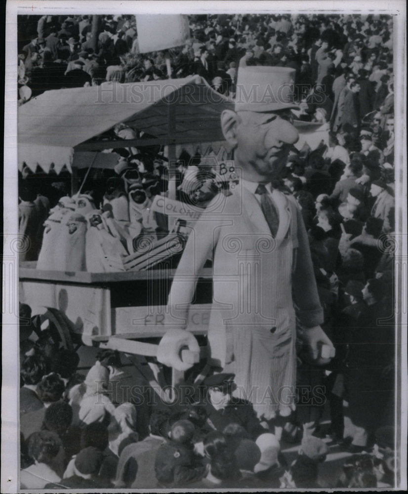 1961 Press Photo Italian Parade Jeers Charles De Gaulle - Historic Images