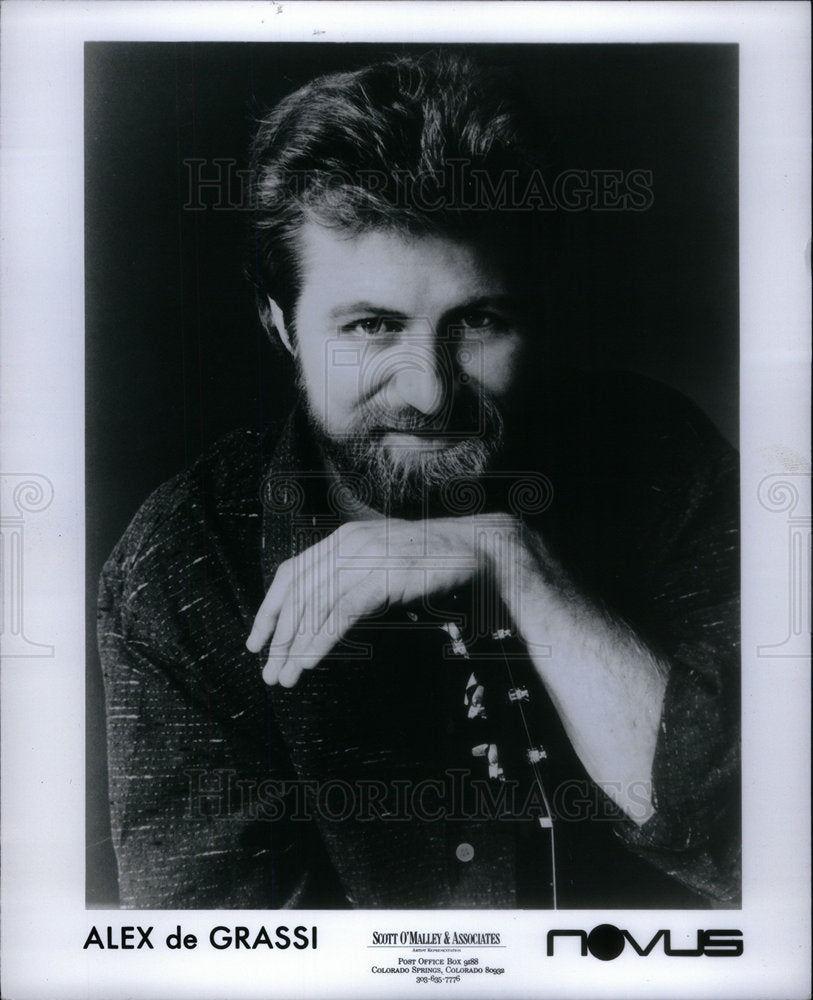 1988 Press Photo Alex de Grassi,finger-style guitarist - Historic Images