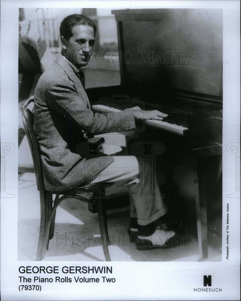 1995 Press Photo Composer George Gershwin Circa 1920s - Historic Images