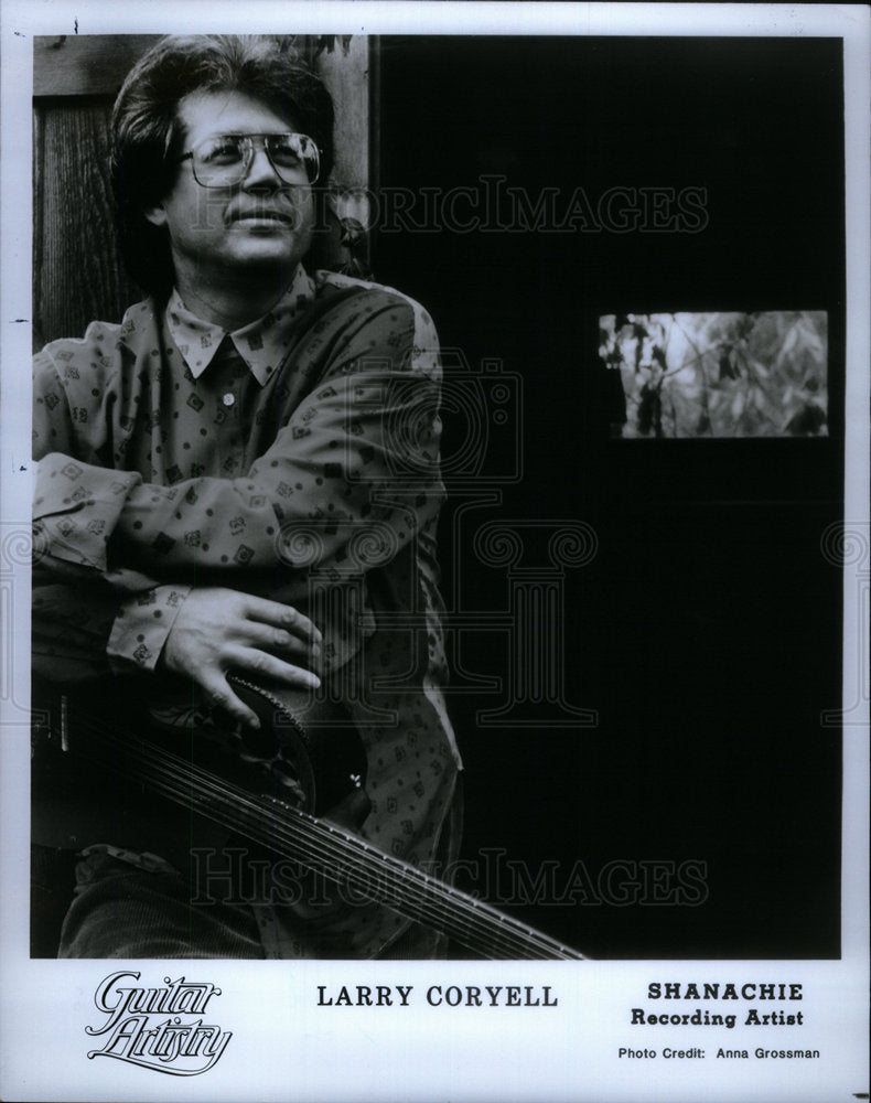 1991 Press Photo Larry Coryell Jazz Fusion Guitarist - Historic Images