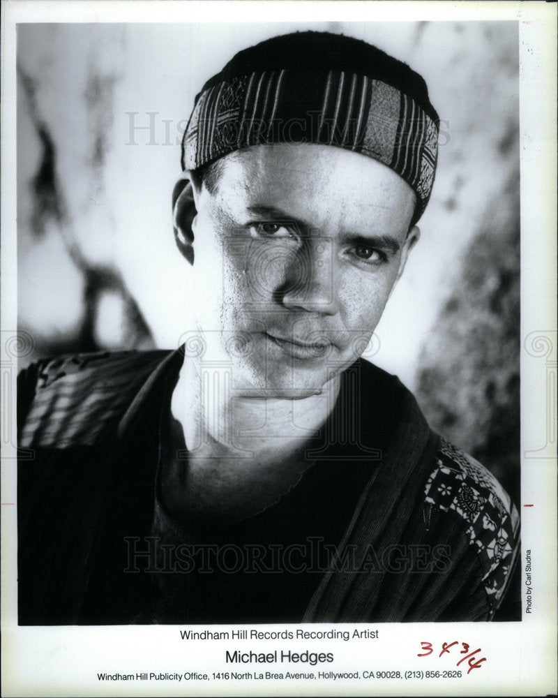 1991 Press Photo Michael Hedges Musician - Historic Images