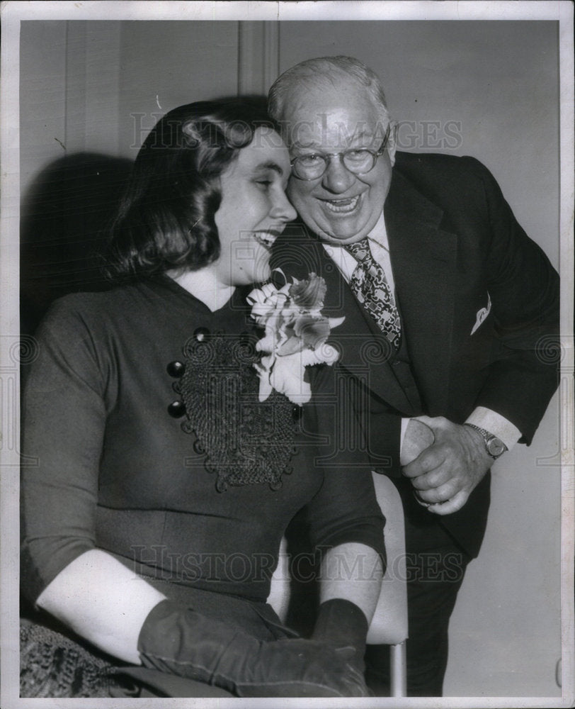 1952 Press Photo Marge Adams &amp; Jack Adams - Historic Images