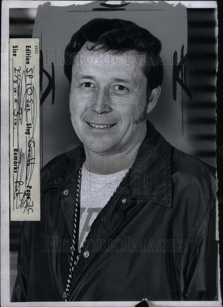 1974 Press Photo Ralph Grubb Basketball Coach - Historic Images