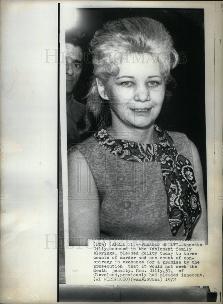 1972 Press Photo Annette Gilly Changes Plea - Historic Images