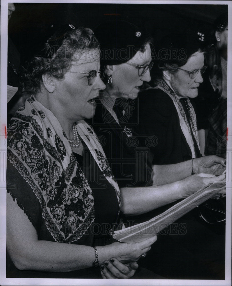 1956 Press Photo Choral Group, Detroit - Historic Images