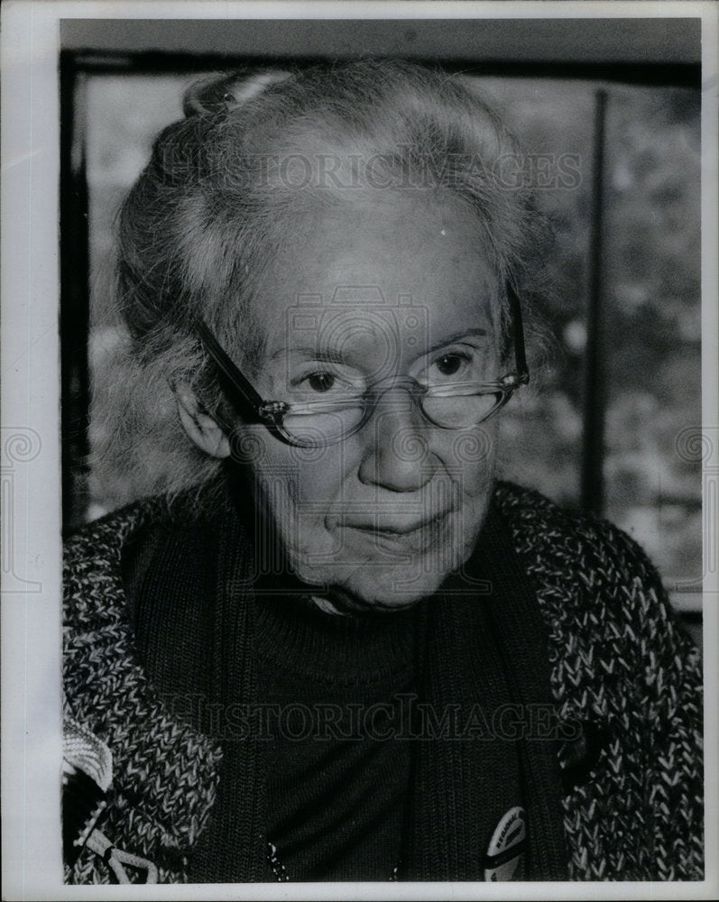 1980 Press Photo Ann Arbor Gray Panther Maggie Kuhn - Historic Images