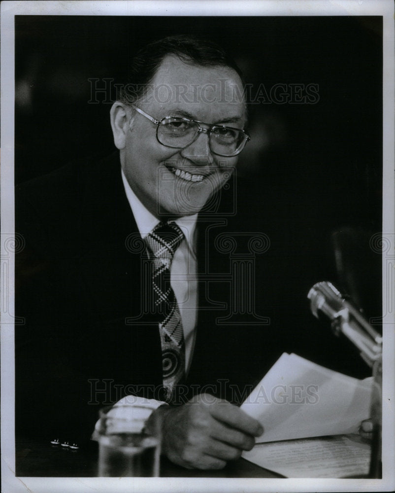 1977 Press Photo U.S. Senator Robert P. Griffin - Historic Images