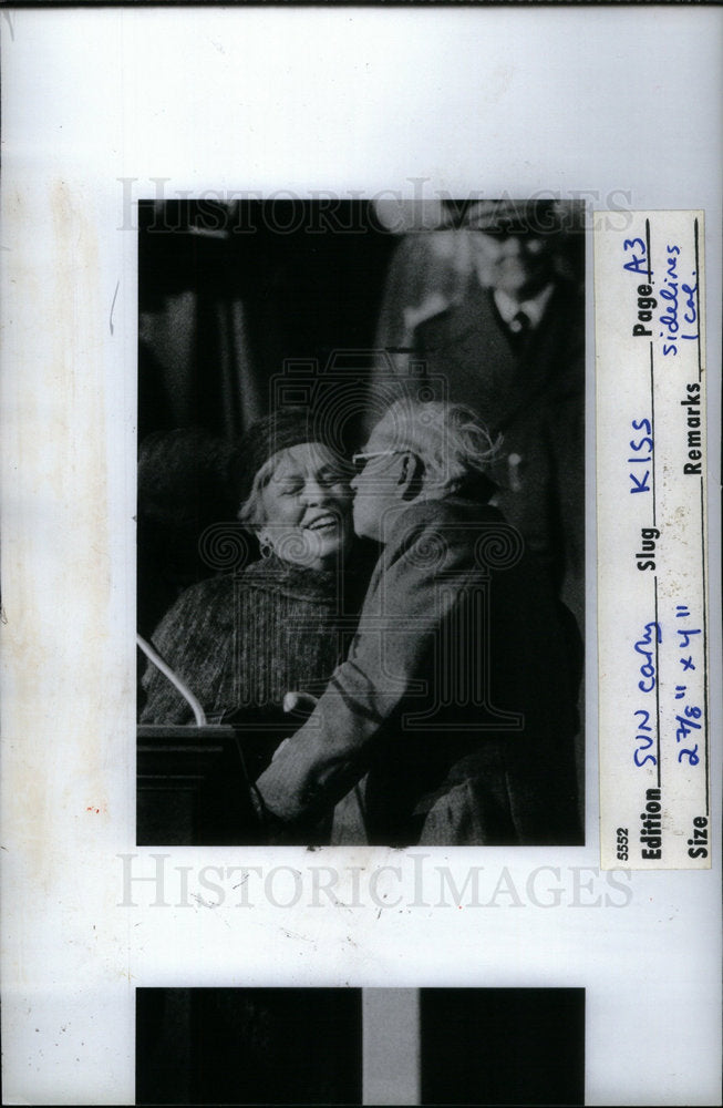 1983 Press Photo Martha Griffiths at husbands Inaug - Historic Images