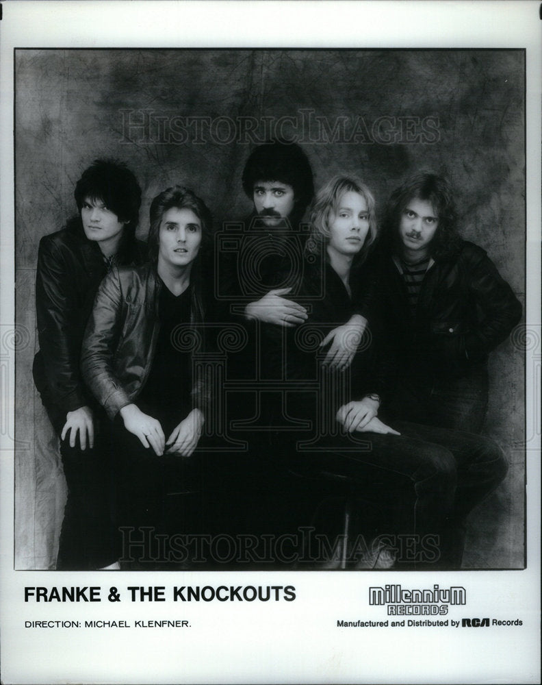 1981 Press Photo Members of Franke &amp; The Knockouts - Historic Images