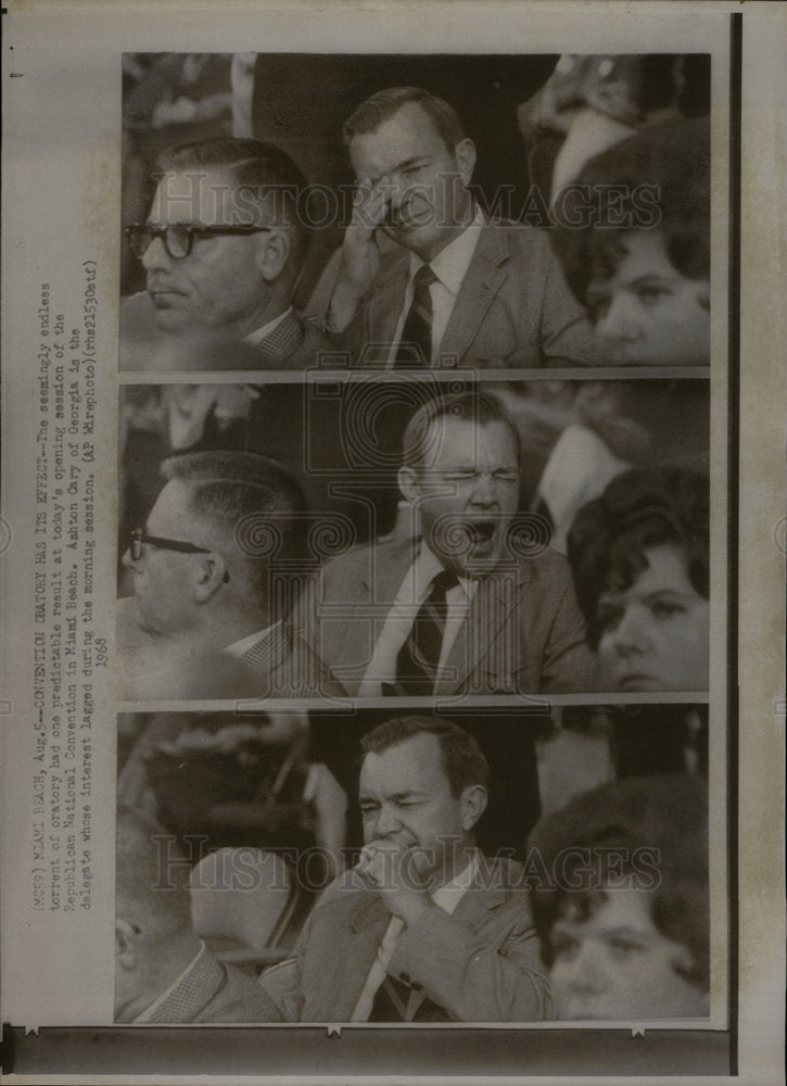 1968 Press Photo Republican National Convention - Historic Images