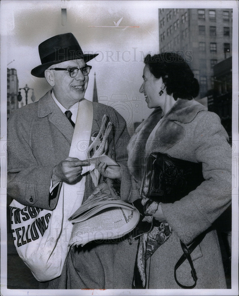 1959 Press Photo Herman A. Schmier Ethel Baker - Historic Images