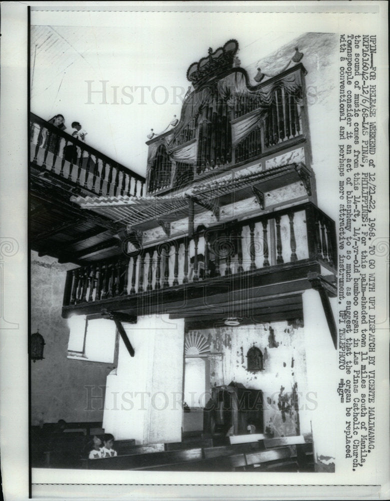 1968 Press Photo Organs  music - Historic Images