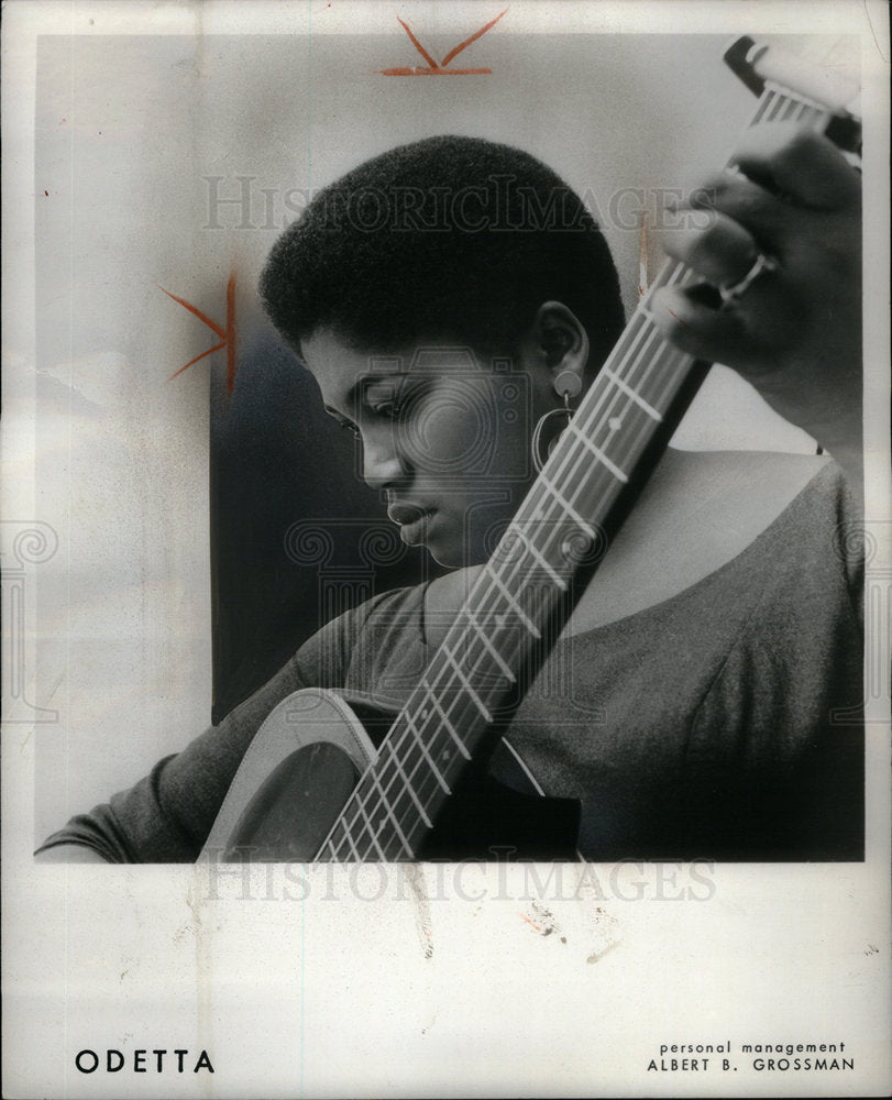 1961 Press Photo Odetta Singer - Historic Images