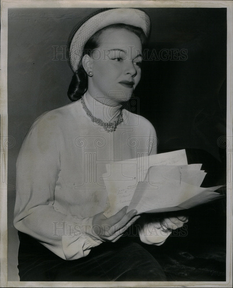 1947 Press Photo Marie Manton, producer - Historic Images