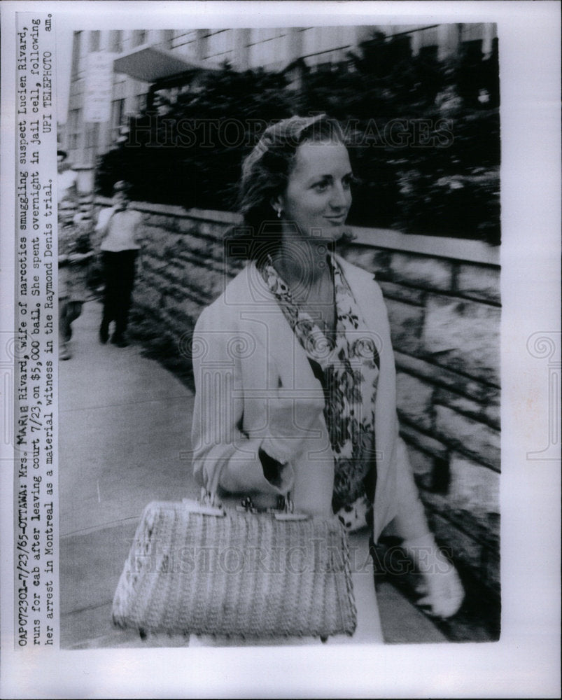 1965 Press Photo Marie Rivard, wife of druglord Lucien - Historic Images