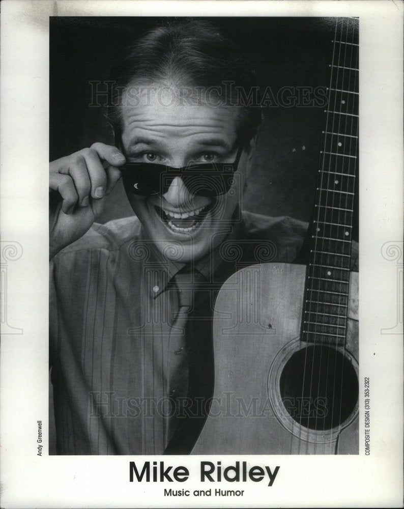 1989 Press Photo Guitarist Mike Ridley - Historic Images