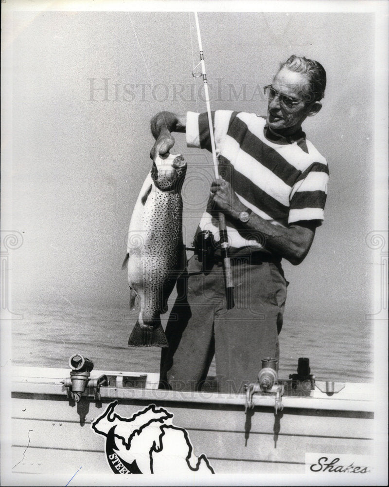 1980 Press Photo Lawrence Richey Newswriter Father - Historic Images