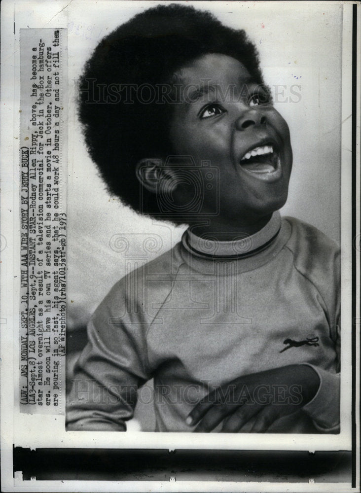 1973 Press Photo Rodney Allen Rippy Actor - Historic Images