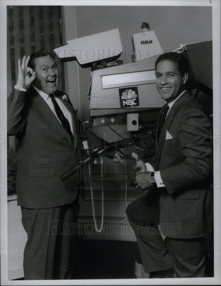 1986 Press Photo Bryant Gumbel Anchor Willard Scott - Historic Images