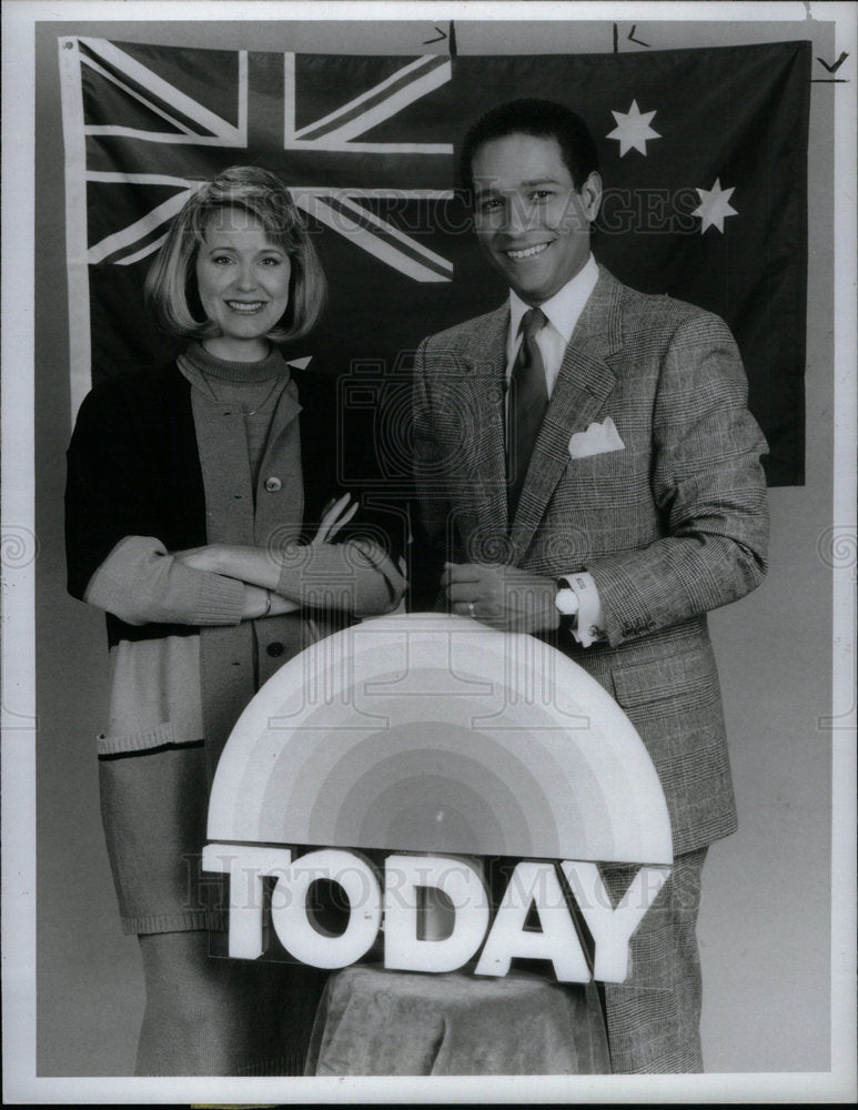 1987 Press Photo Gumbel Pauley Today Show - Historic Images