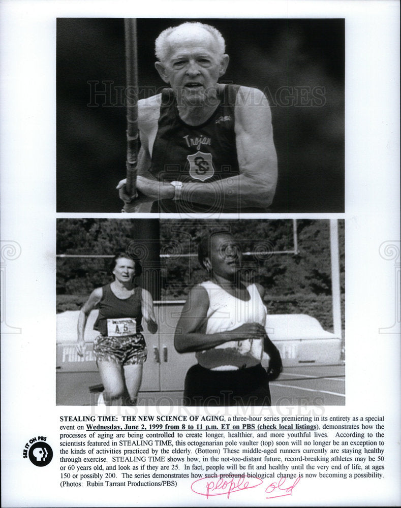 2001 Press Photo Fitness/Health/Elderly/PBS - Historic Images