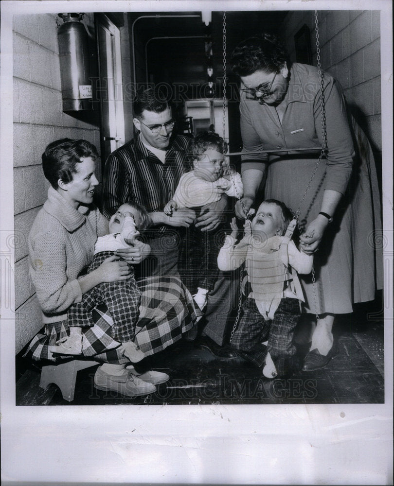 1961 Press Photo The Nursery For The Blind - Historic Images