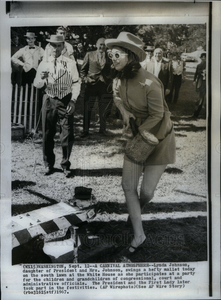 1967 Press Photo Lynda Johnson, President&#39;s Daughter - Historic Images