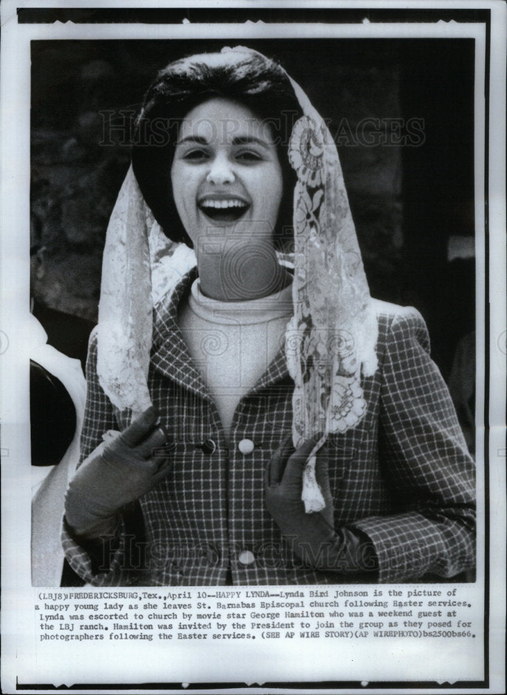 1966 Press Photo Lynda Bird Johnson - Historic Images