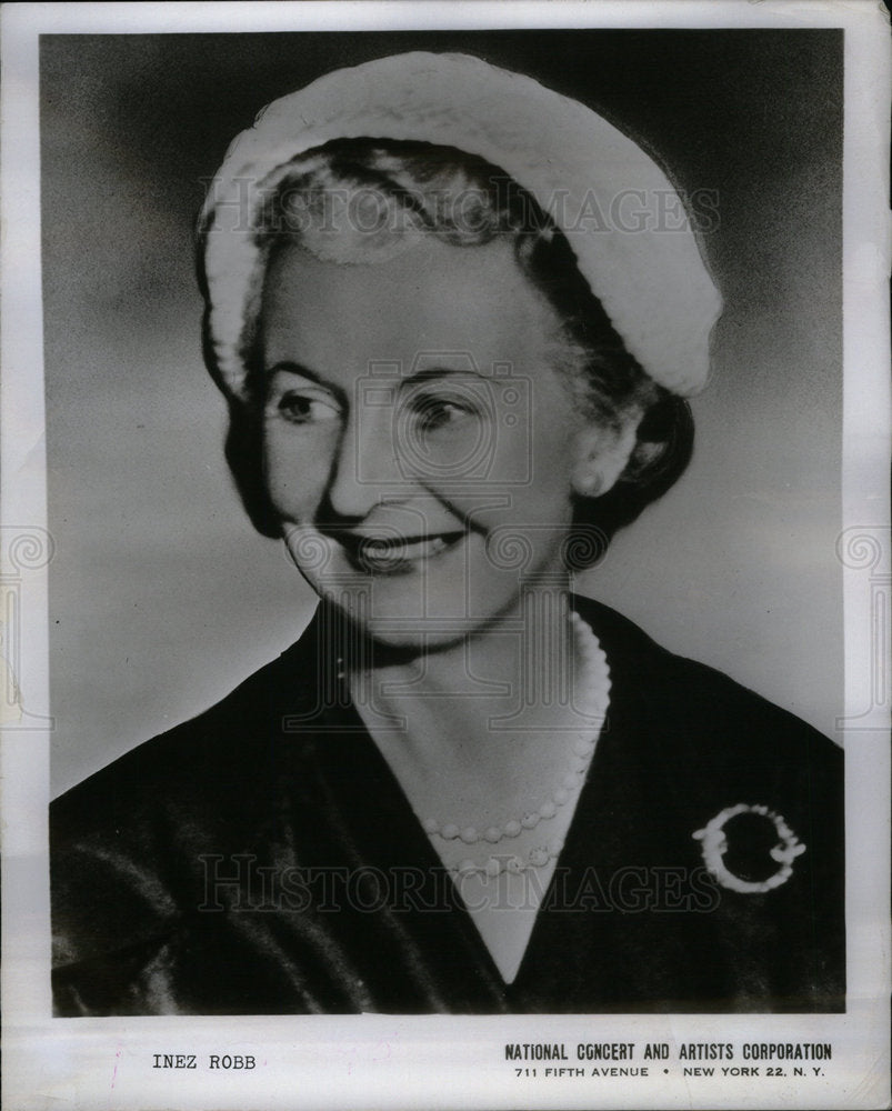 Press Photo Inez Robb Syndicated Columnist - Historic Images