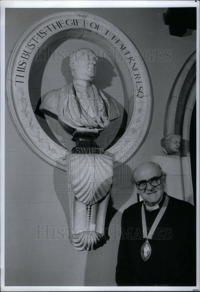 1991 Press Photo Victor Griffin, St. Patrick&#39;s Dean - Historic Images