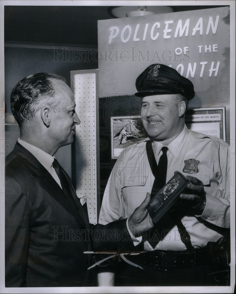 1961 Press Photo Policeman of the month Jim Stower - Historic Images