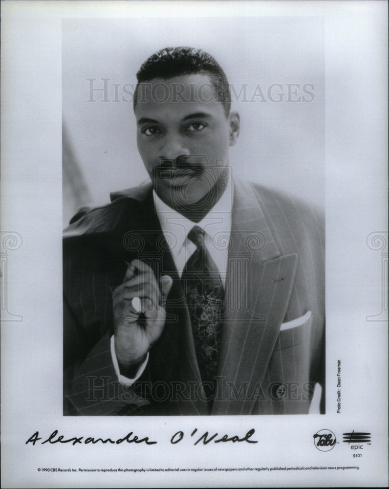 1991 Press Photo Alexander O&#39;Neal musician RB singer - Historic Images