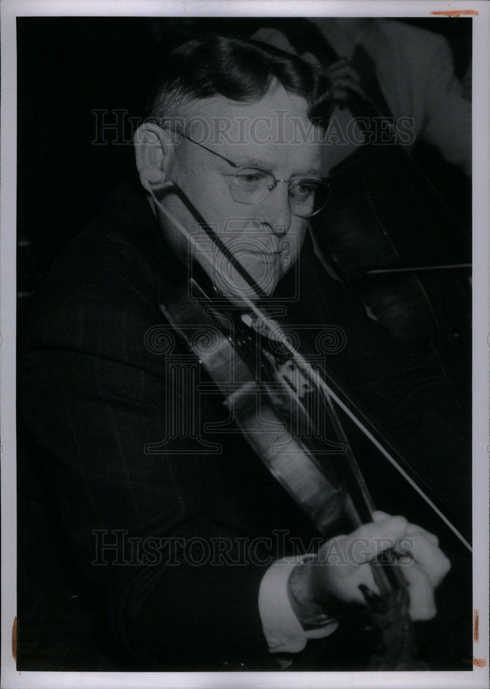 1948 Press Photo Andrew Luttinen Orchestra Plymouth - Historic Images