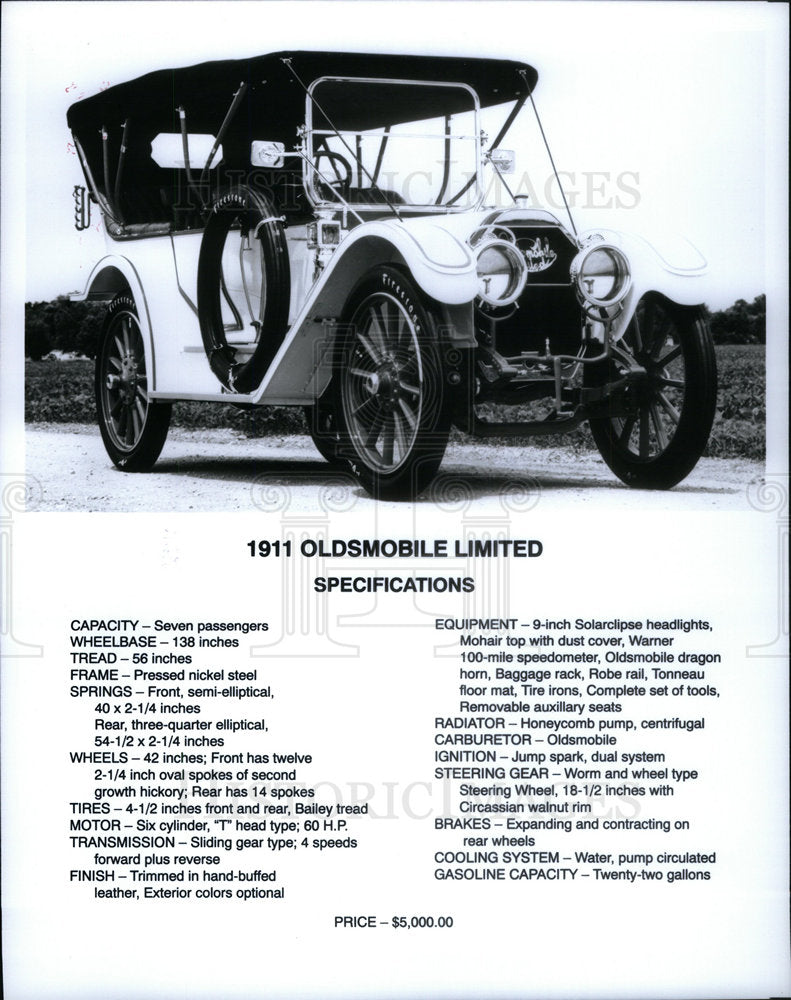 1911 Press Photo Oldmobile Limited Automobile Car GM - Historic Images