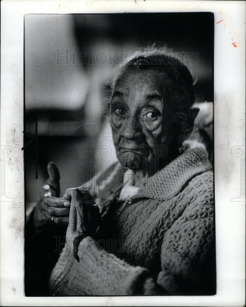 1980 Press Photo 96yr.-old Grandma Molly Mason - Historic Images