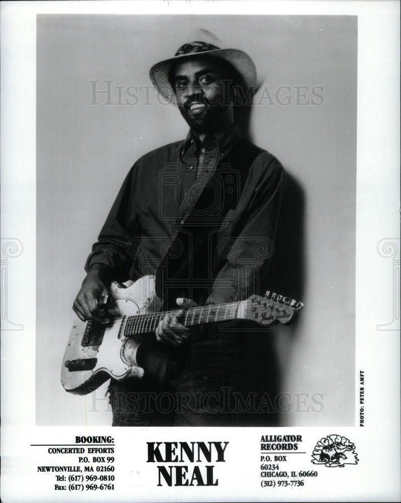 1994 Press Photo Kenny Neal Blues Singer Band Member - Historic Images