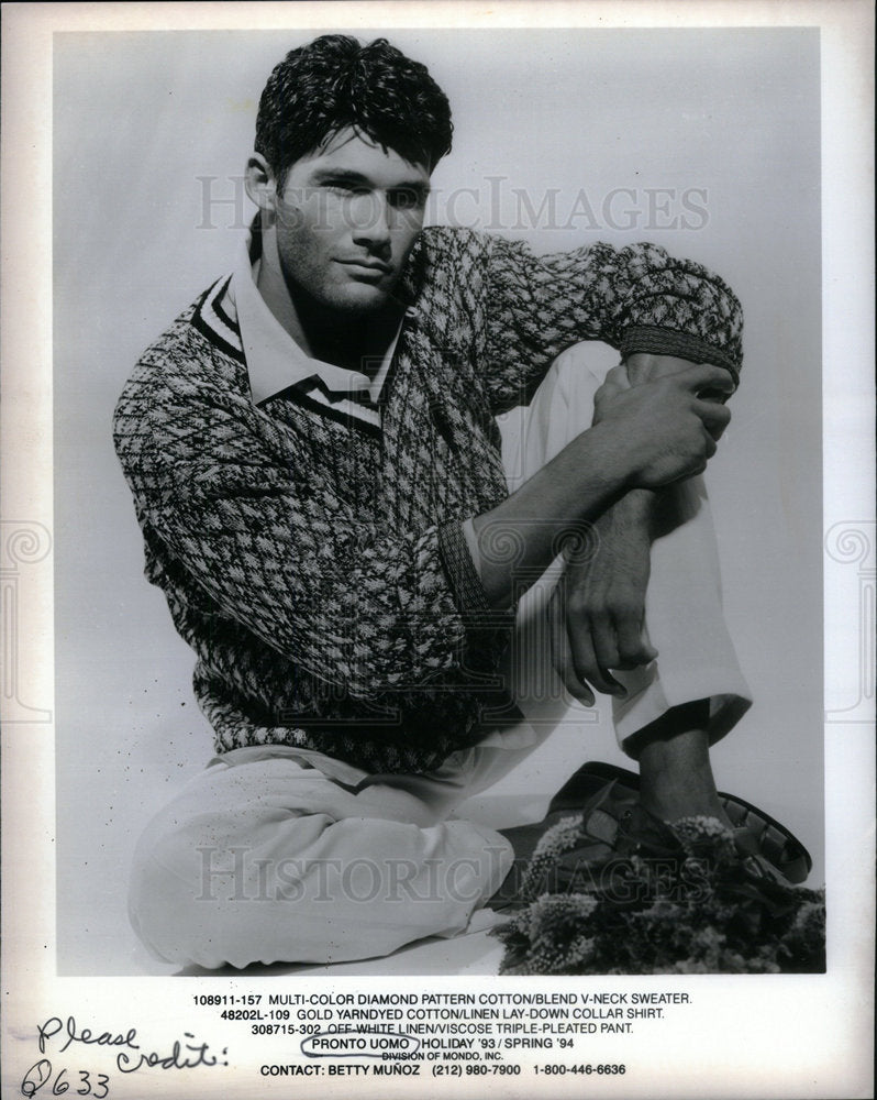 1994 Press Photo Pronto Uomo Fashion Men - Historic Images