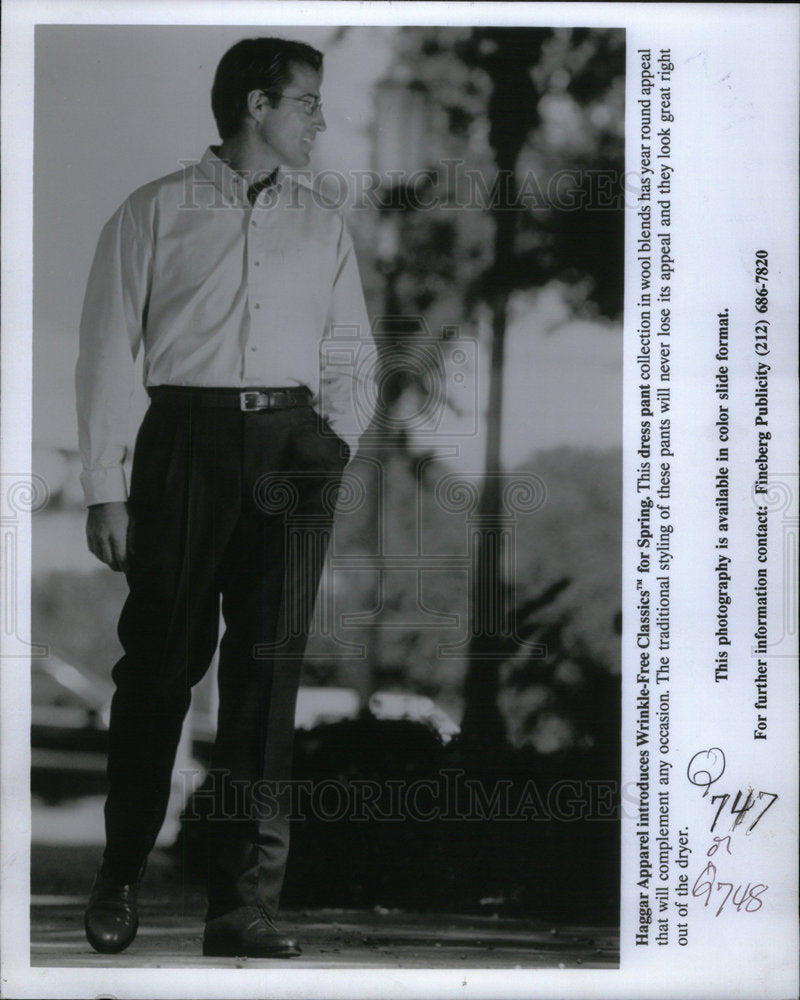 1995 Press Photo Men Fashion Clothing Pants - Historic Images