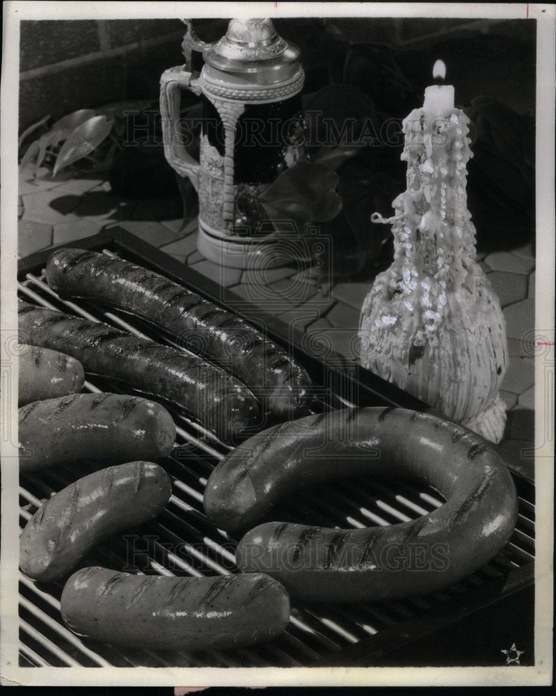 1967 Press Photo Ring Bologna Knackwurst Sausages - Historic Images