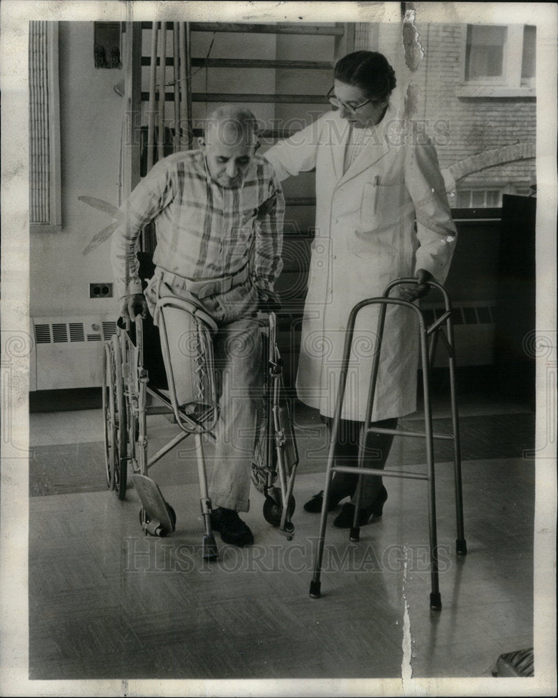 1963 Press Photo Charles Rachel Schwab Rehabilitation - Historic Images