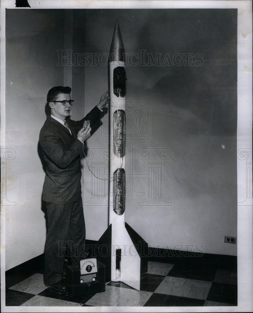 1959 Press Photo Brother Rice High School Science Fair - Historic Images