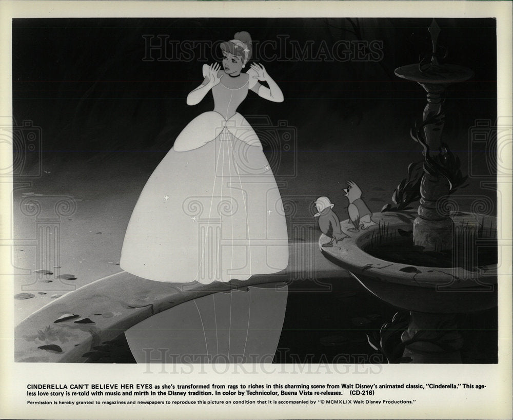 1981 Press Photo Cinderella Walt Disney Animated Film - Historic Images