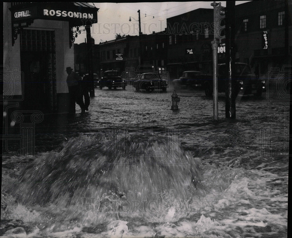 1953 Press Photo Floods Denver Colorado - Historic Images