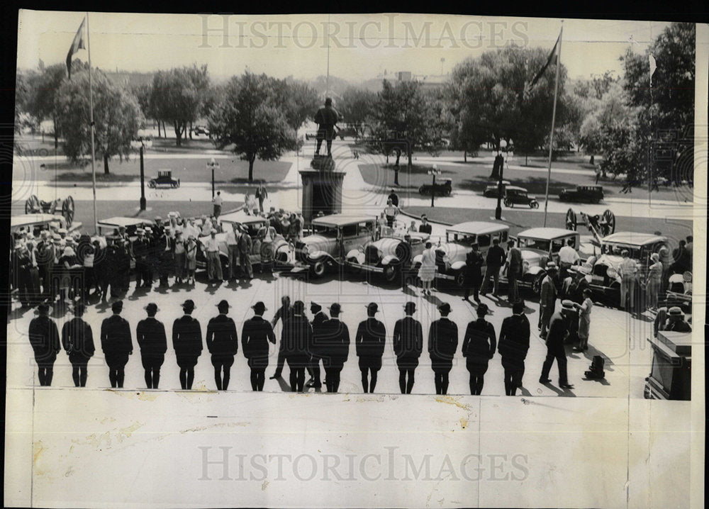 1929 Press Photo Goodrich Rubber  motor caravan Denver - Historic Images