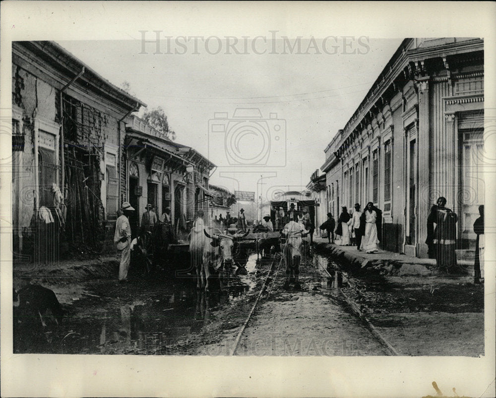 1932 Press Photo San Salvador Streets Aristocracy Mich - Historic Images