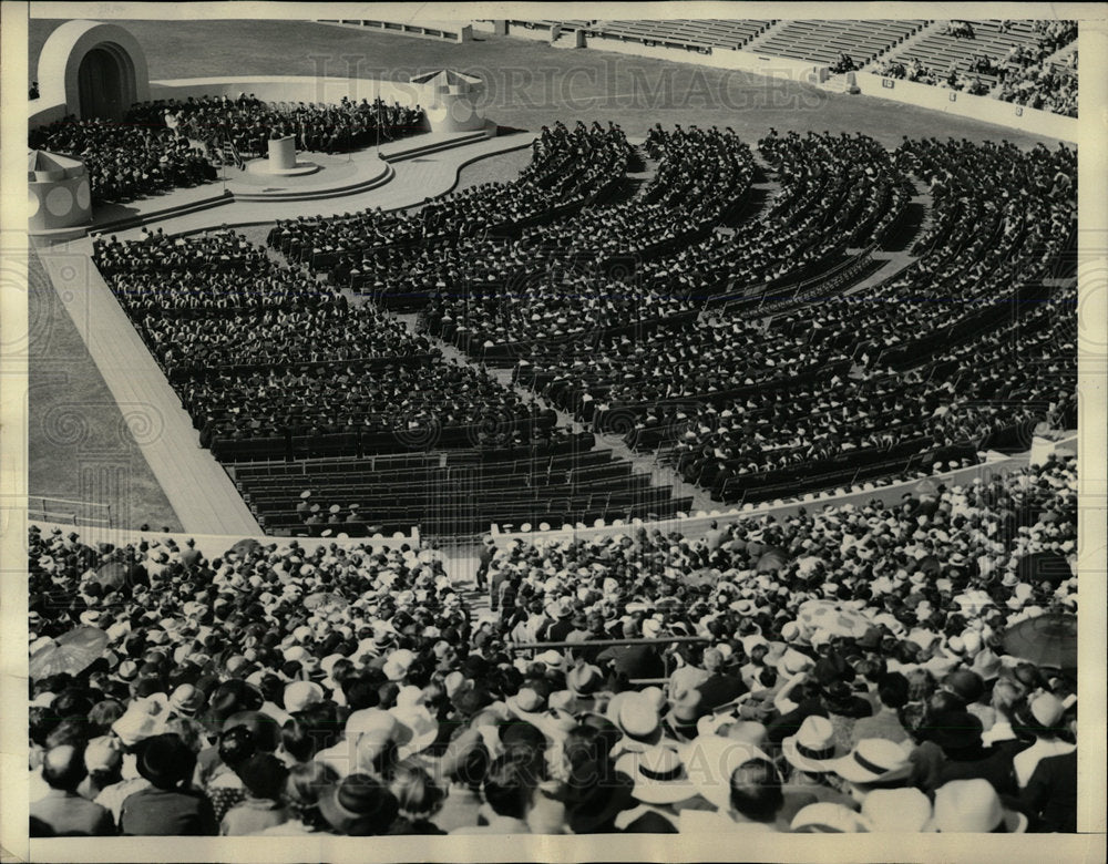 1936 Press Photo University of California Graduation - Historic Images