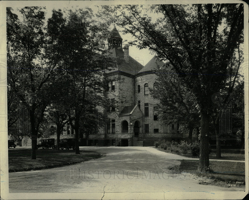 Press Photo Duke University Campus Libary Building - Historic Images