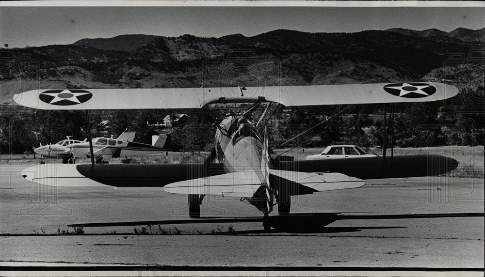 1980 Press Photo Old Air Plane Rebuilt - Historic Images