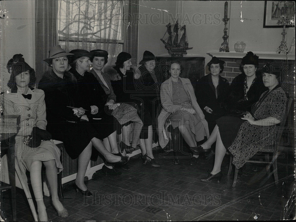 1939 Press Photo St Anne Convalescent society women - Historic Images